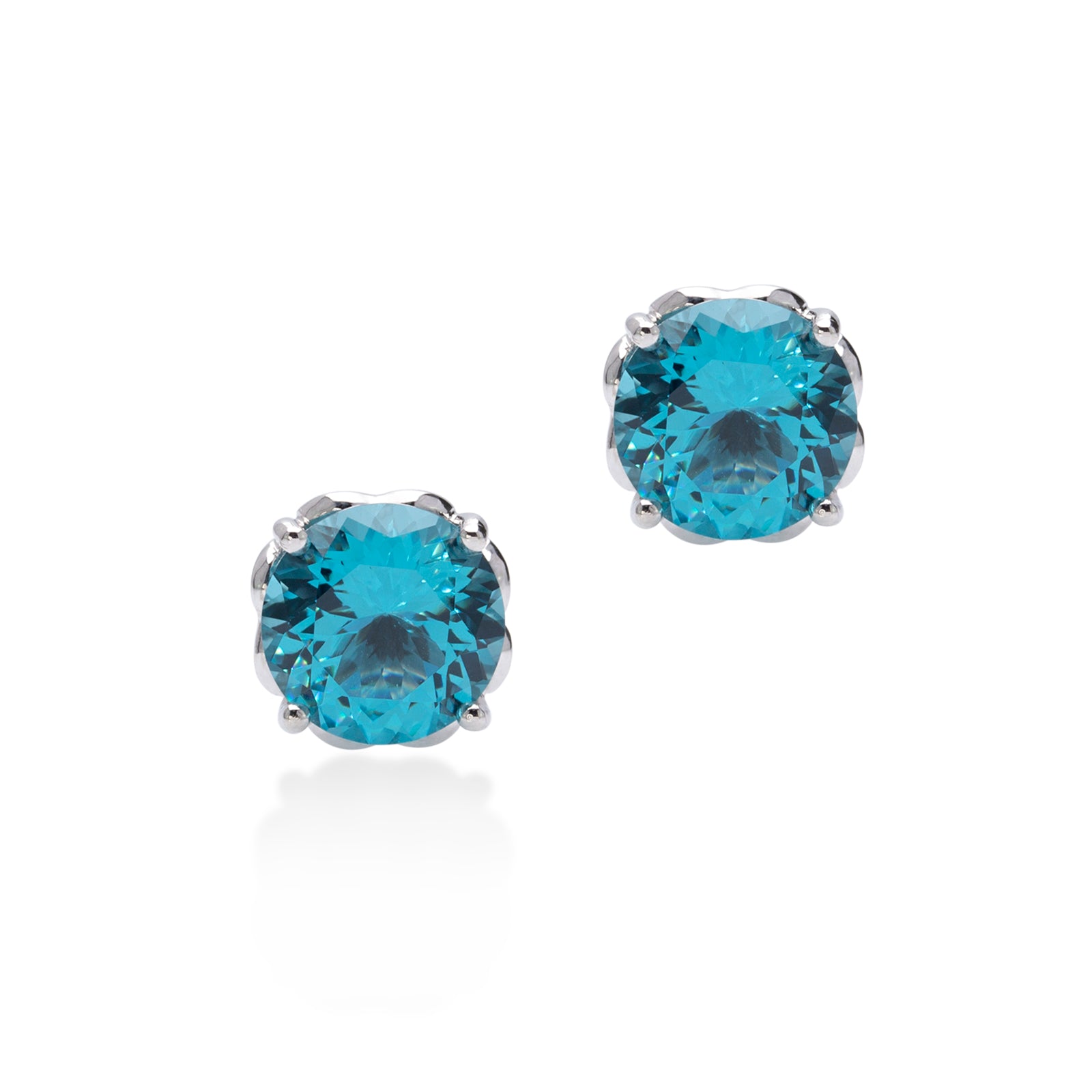 Lory Jewellery Classic Stud Earrings E19024 Siamite #1188 Silver 925