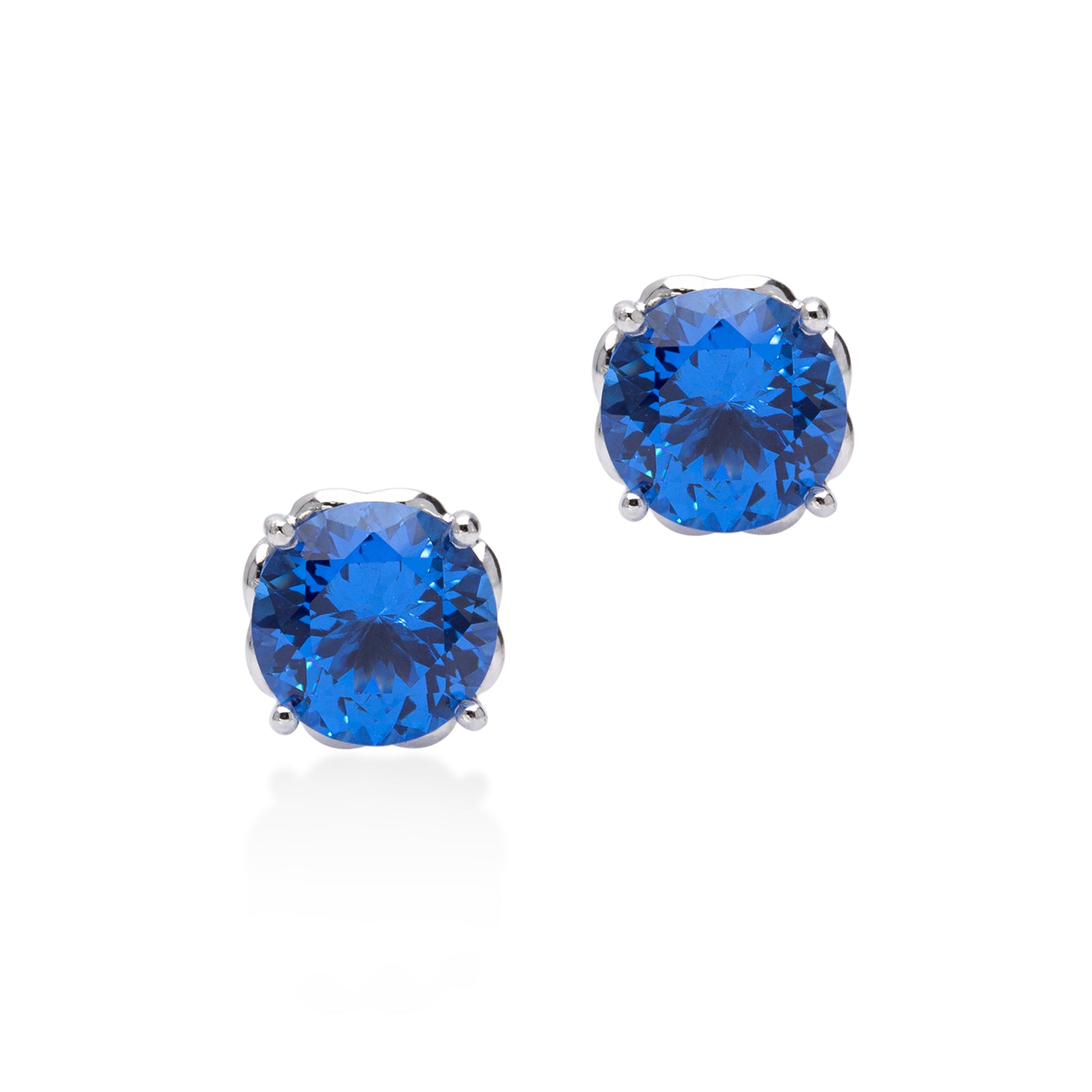 Lory Jewellery Classic Stud Earrings E19024 Siamite #1244 Silver 925