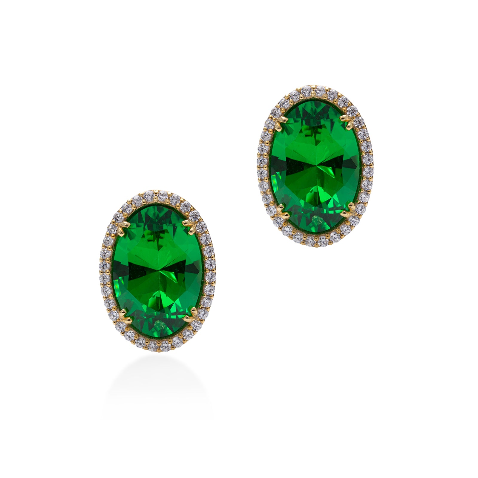 Lory Jewelery Classic Stud Earrings E19064 Siamite #1063 Silver 925