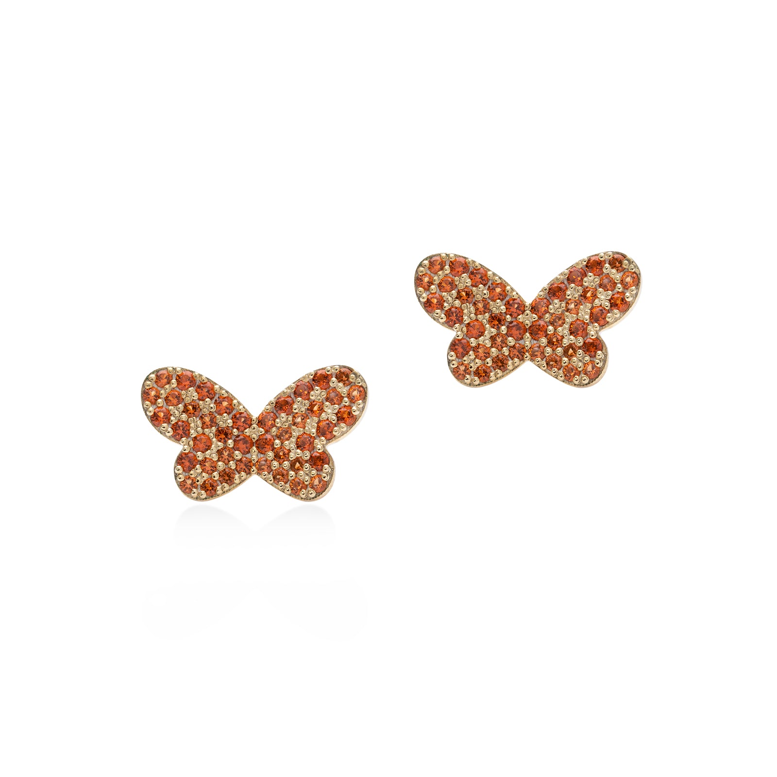 Lory Jewelery Butterfly Stud Earrings E19065 Siamite #1581 Silver 925