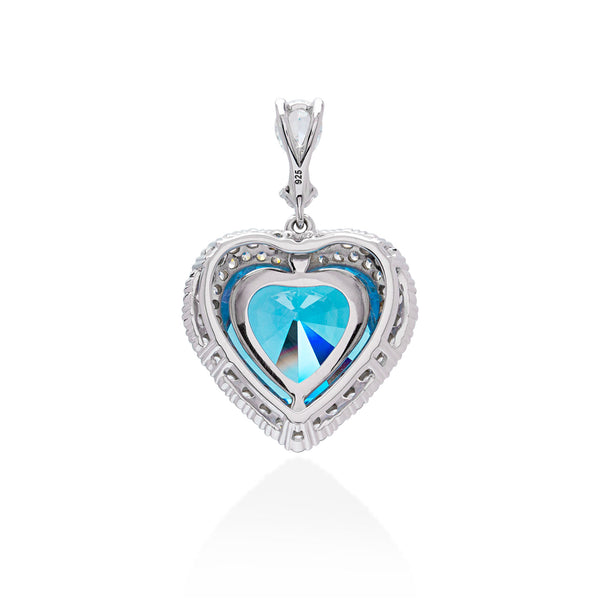 Lory Jewelery Heart Pendant P19003 Siamite #1188 Silver 925