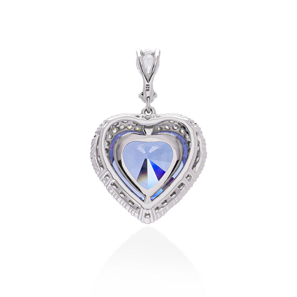 Lory Jewellery Heart Pendant P19003 Siamite #1704 Silver 925