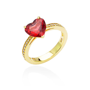 Lory Jewelery Valentine Ring R19016 Siamite #1593 Silver 925