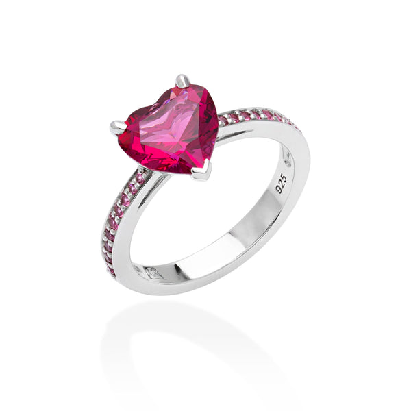 Lory Jewellery Valentine Ring R19016 Siamite #1555 Silver 925