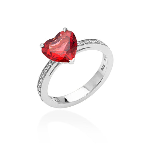 Lory Jewellery Valentine Ring R19016 Siamite #1593 Silver 925