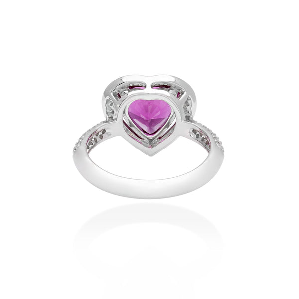 Lory Jewelery Valentine Ring R19017 Siamite #1724 Silver 925