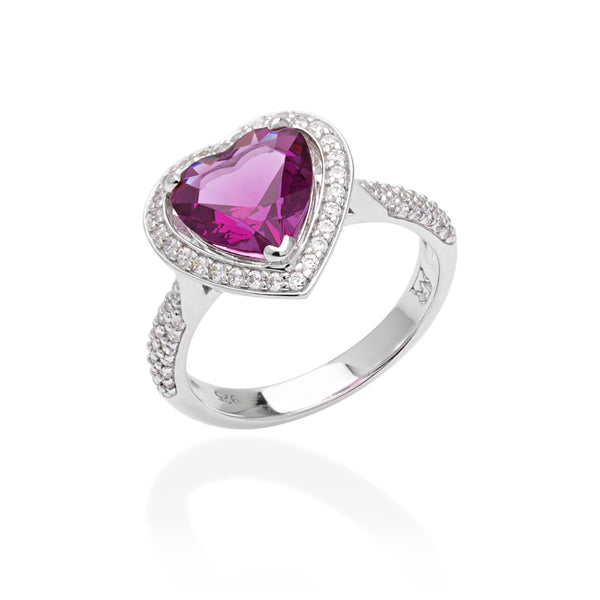 Lory Jewellery Valentine Ring R19017 Siamite #1724 Silver 925