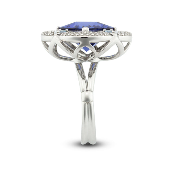 Lory Jewellery Cocktail Ring R21009 Siamite #1339 Silver 925