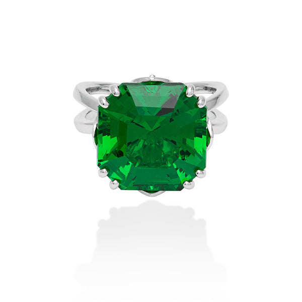 Lory Jewellery Classic Cocktail Ring R21012 Siamite #1063 Silver 925