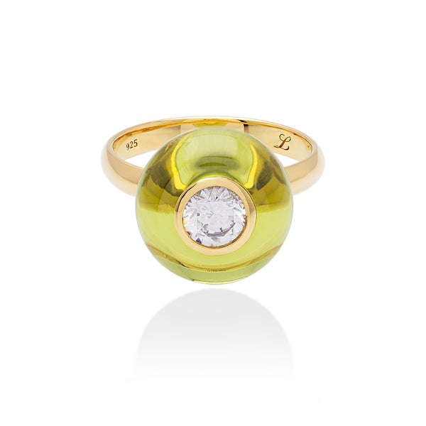 Lory Jewellery Solitaire Ring R21019 Siamite #1053 Silver 925